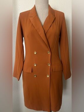 Sharagano Double-Breasted Blazer Dress NWOT